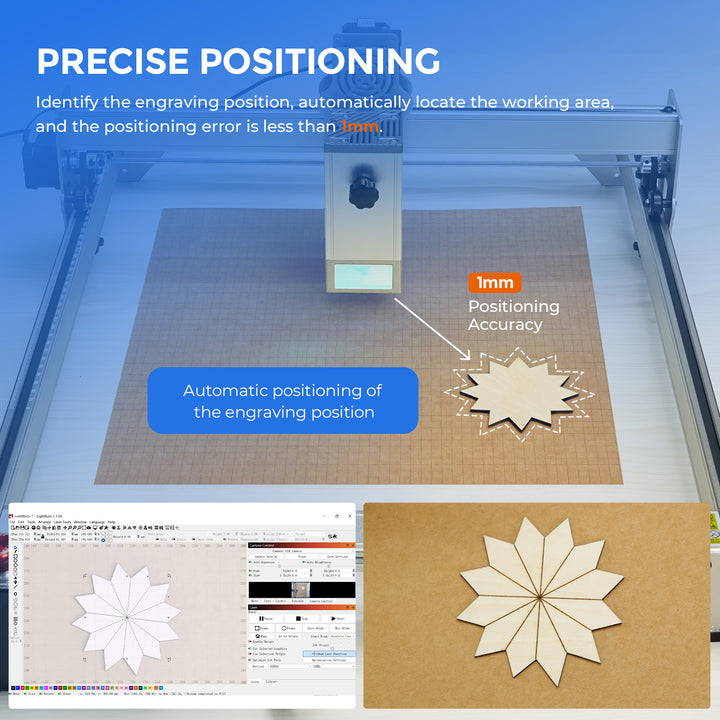 iKier C1 Lightburn Camera Precise Positioning For Laser Engraver